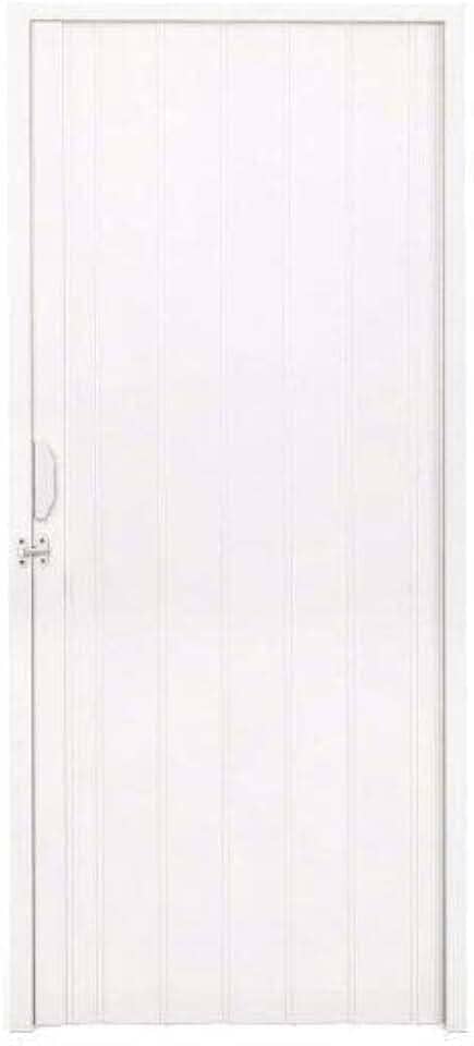 Porta Sanfonada PVC Polifort 210cmx70cm Branco Neve
