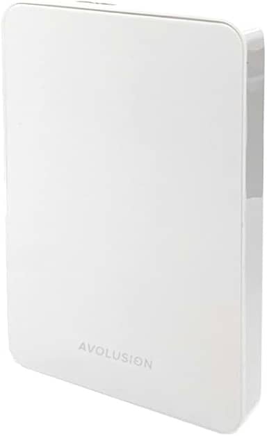 Avolusion Disco rígido externo portátil Z1-S USB 3.0 para jogos - branco (para PS5, pré-formatado) - 2 anos de garantia (1 TB)