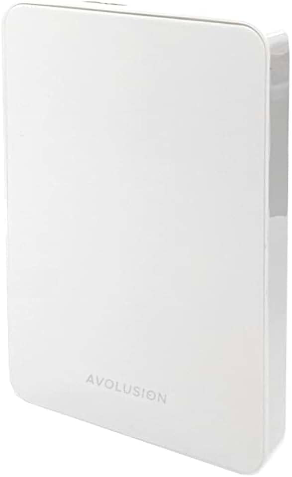 Avolusion Disco rígido externo portátil Z1-S USB 3.0 para jogos - branco (para PS5, pré-formatado) - 2 anos de garantia (1 TB)