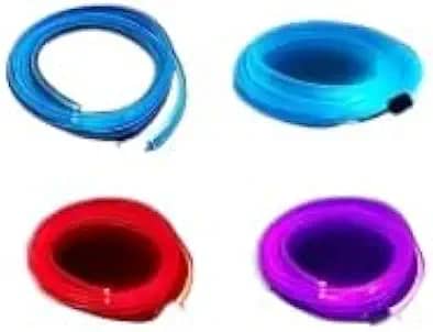 Faixa de luz LED neon RGB automotiva, iluminação ambiente universal para automóveis