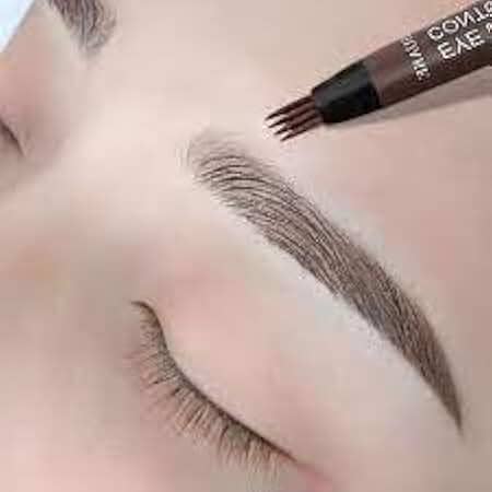 T&G Caneta Para Sobrancelha Fio A Fio Marrom Completo