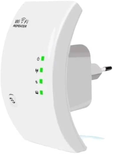 Repetidor Wi-Fi até 1800Mbps, Amplificador de Sinal Sem Fio, Extensor de Alcance com 3 Antenas, Branco