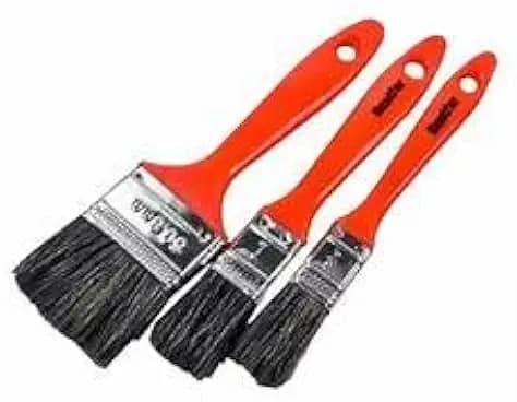 Kit 3 Pincel Trincha Pintura Parede Tinta Verniz EM Cerdas Griz