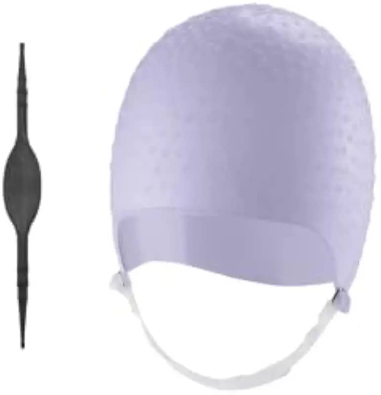 kit Touca para Mechas, luzes e Reflexo em Silicone + Agulha roxo