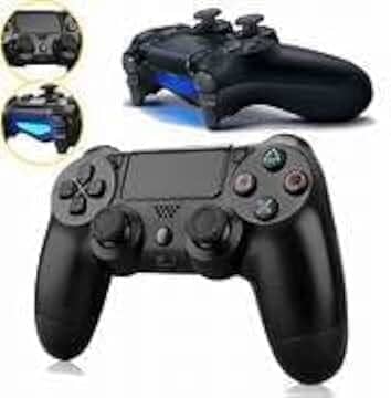 Doubleshock Controle Sem Fio para PlayStation 4, Compatível com PC e Android, Preto, com Touch Pad, Sensor Six-Axis, Vibração, Bateria Recarregável, 16x11x6 cm