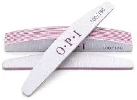 Kit 10 Lixas Profissionais para Unhas, Dupla Face 100/180, Formato Bumerangue