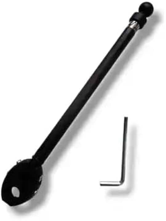 Antena Corta linha de Pipa 7 Est P/Retrovisor Inox Com Abraçadeira 10mm (Preta) IMPORT PREMIUM