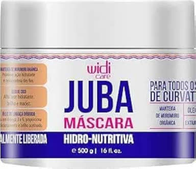 Máscara Juba Hidro-Nutritiva Widi Care 500g - Cabelos Cacheados e Crespos - Manteiga de Murumuru e Óleo de Linhaça