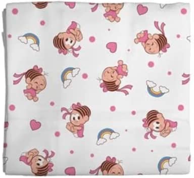 Cueiro Flanelado 03 Unidades Mônica 1 Turma da Mônica Baby 60 cm x 80 cm