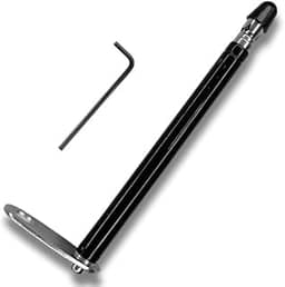 Antena Corta linha de Pipa 7 Est P/Retrovisor Inox (Preta) IMPORT PREMIUM