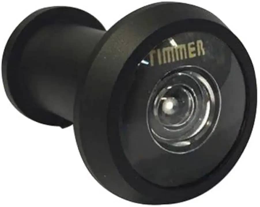 Visor Olho Mágico Timmer Curto Preto Fosco 200º - 77794