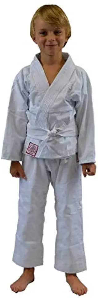 Keiko, Kimono Reforçado Juvenil, Unissex, Branco, M4