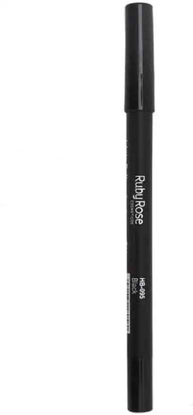 Lápis Delineador para Olhos a Prova D'água Carbon Black Ruby Rose HB-050