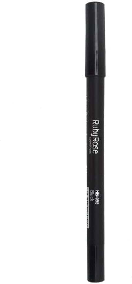 Lápis Delineador para Olhos a Prova D'água Carbon Black Ruby Rose HB-050