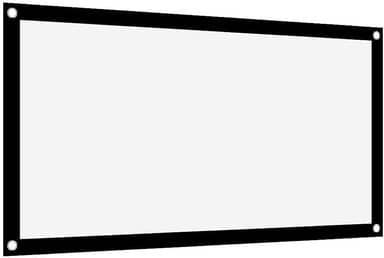 Tela de projetor de 100 polegadas, telas de projetor laváveis 4K HD 16:9, tela widescreen dobrável anti-vinco, tela de projetor portátil para filmes, home theater, ambientes internos e externos