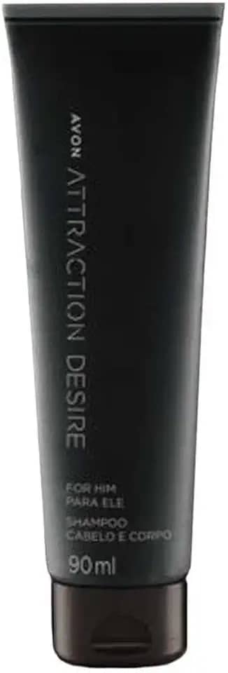 AVON ATTRACTION DESIRE FOR HIM SHAMPOO CABELO E CORPO 90ML