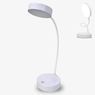 Luminaria Recarregavel Flexivel LED Amarela Escritorio Estudo Leitura Portatil Iluminacao Otimizada Protecao Olhos Conforto Versatil