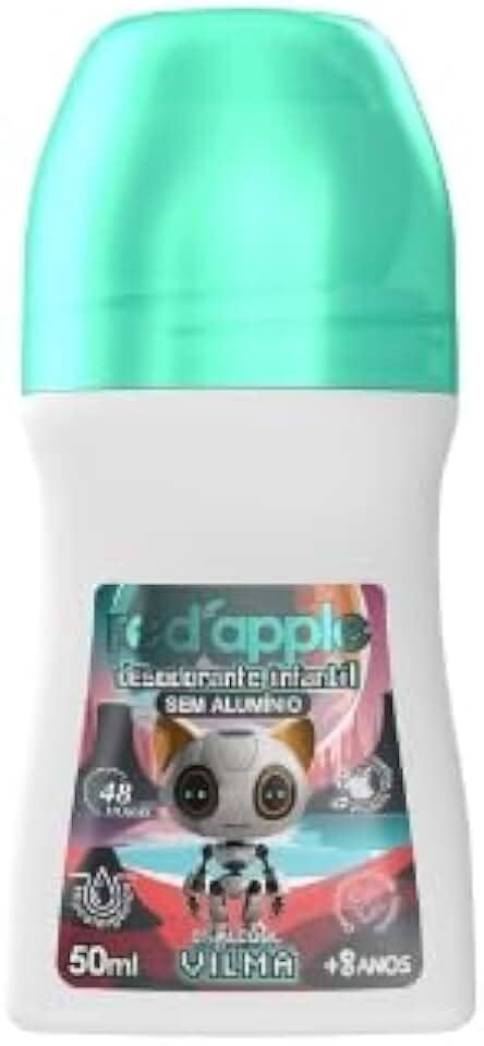 Desodorante Roll-On Infantil Red Apple 50Ml Ciborgue Vilma