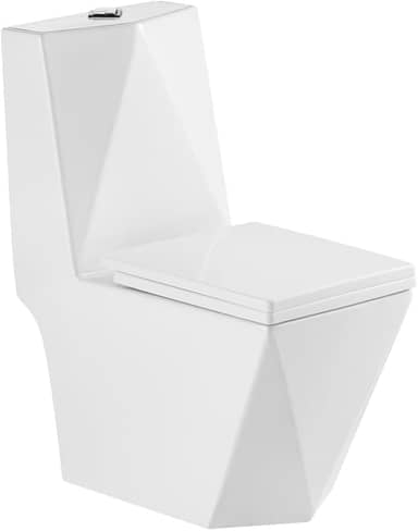 Vaso Sanitário Monobloco Completo Diamante - Caixa Acoplada branca