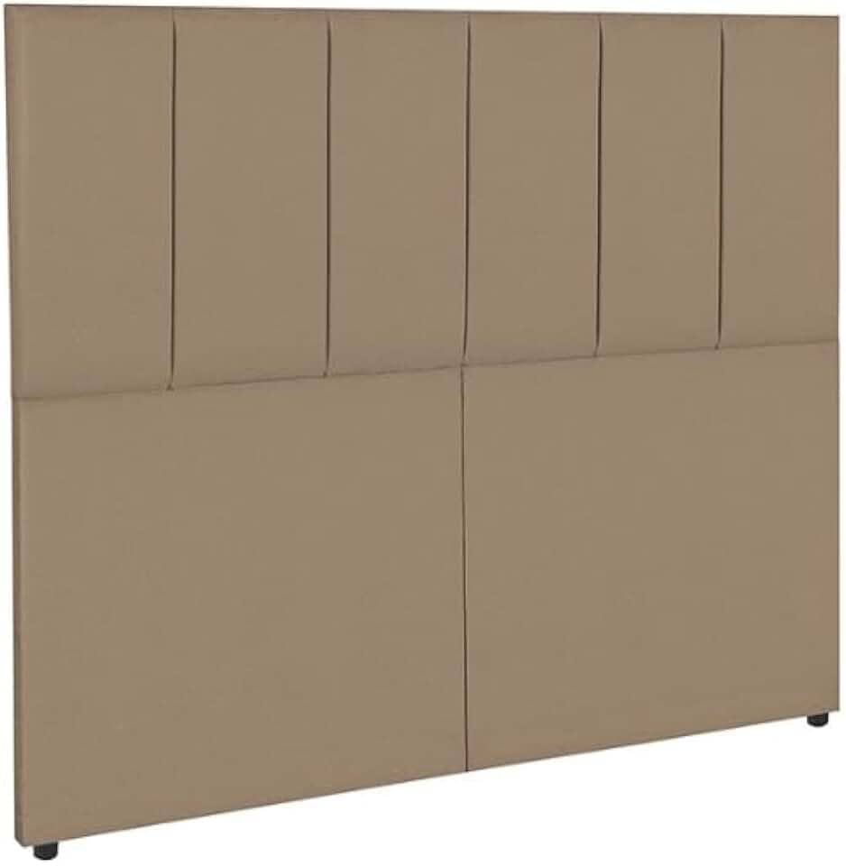 Kit Cabeceira com pé cama box 0,90 (Solteiro) Cores e Modelos (Bege, Dubai)