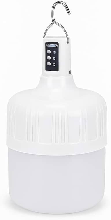 Lâmpada LED De Emergência Recarregável De 38W 4000mAh - Iluminação Portatil Com 5 Opções - Perfeito Para Viajens Camping Interna e Externa