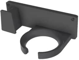 Suporte De Parede P/Secador De Cabelo e Chapinha - Universal C/Parafusos (Preto)