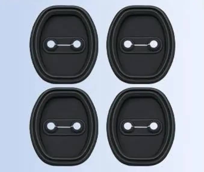 Kit 4 Peças Protetor Anti Impacto para Porta de Carro – Amortecedor Borracha Universal Anti Colisão e Redutor de Ruídos (Preto)