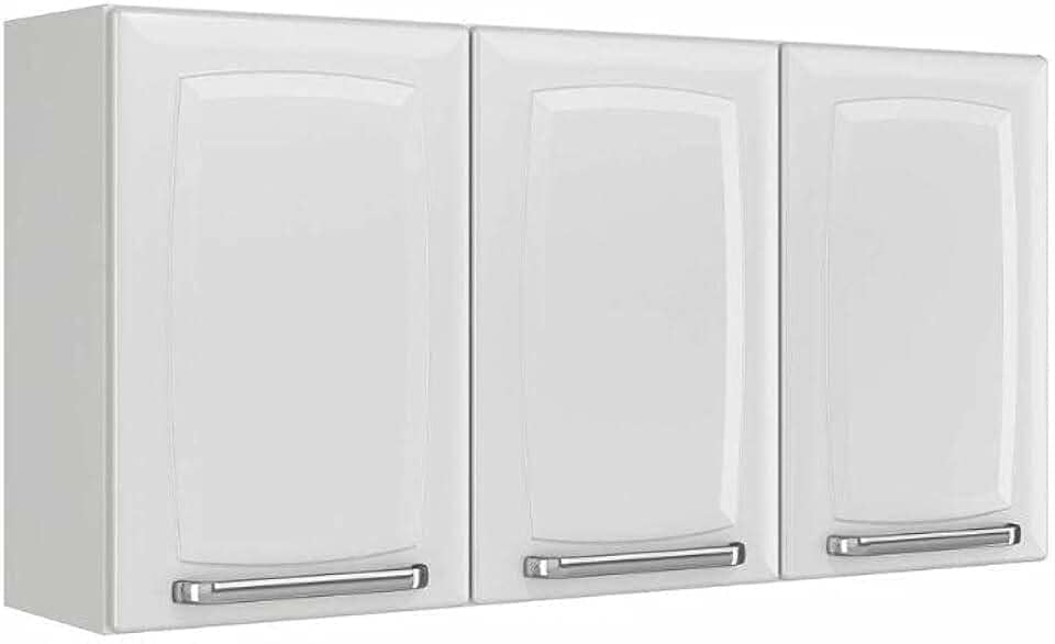 Armário Aéreo Cozinhas Itatiaia Luce - 3 Portas - Branco