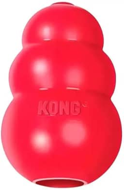 Brinquedo Recheável Kong Classic Medium M para Cães, Resistência Alta, Interativo e Durável