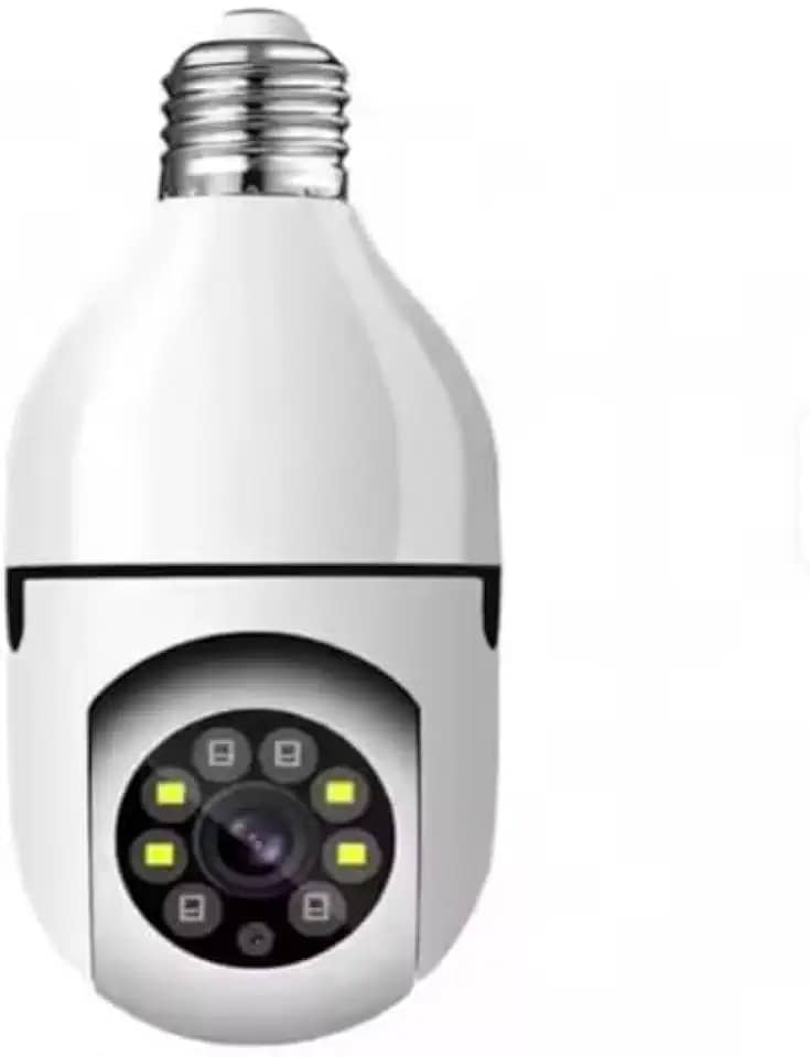 Câmera IP Lâmpada 8177 WiFi Full HD 1080p com Visão Noturna, Bivolt, Detecção de Movimento e Áudio Bidirecional