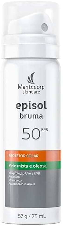 Mantecorp - Protetor Solar Episol Intense Spray Bruma FPS 50 - Alta Proteção UVA e UVB, Resistente à Água e Suor - 75ml