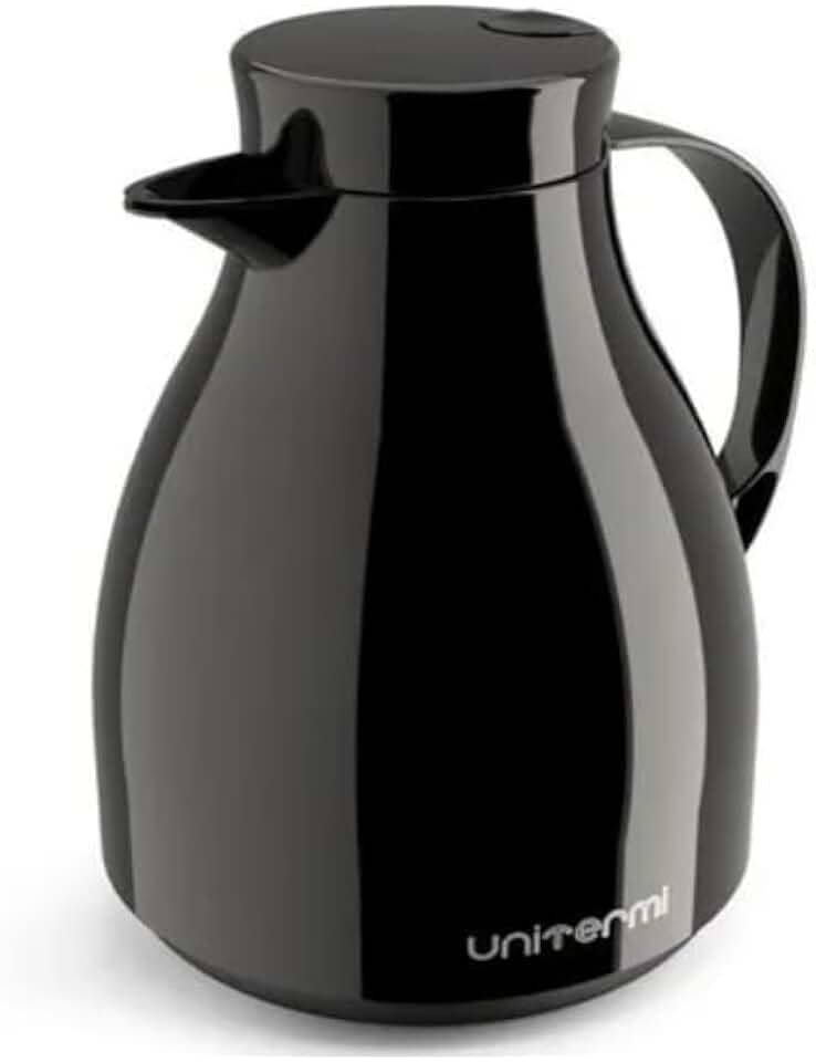 Garrafa Térmica Paris com Gatilho para Chá e Café 500 ml (Preto)