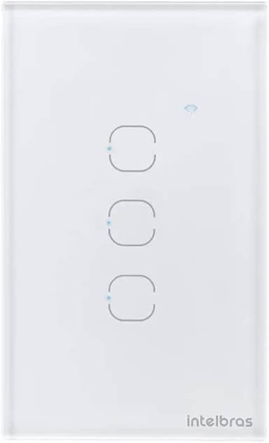 Interruptor Touch Inteligente Zigbee com 3 Teclas EZS 1003 Branco Intelbras