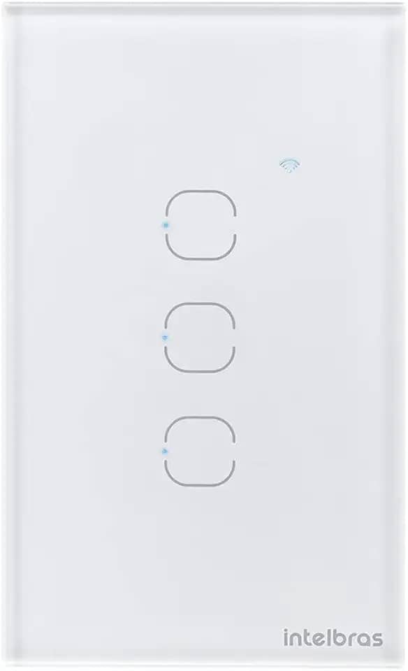 Interruptor Touch Inteligente Zigbee com 3 Teclas EZS 1003 Branco Intelbras