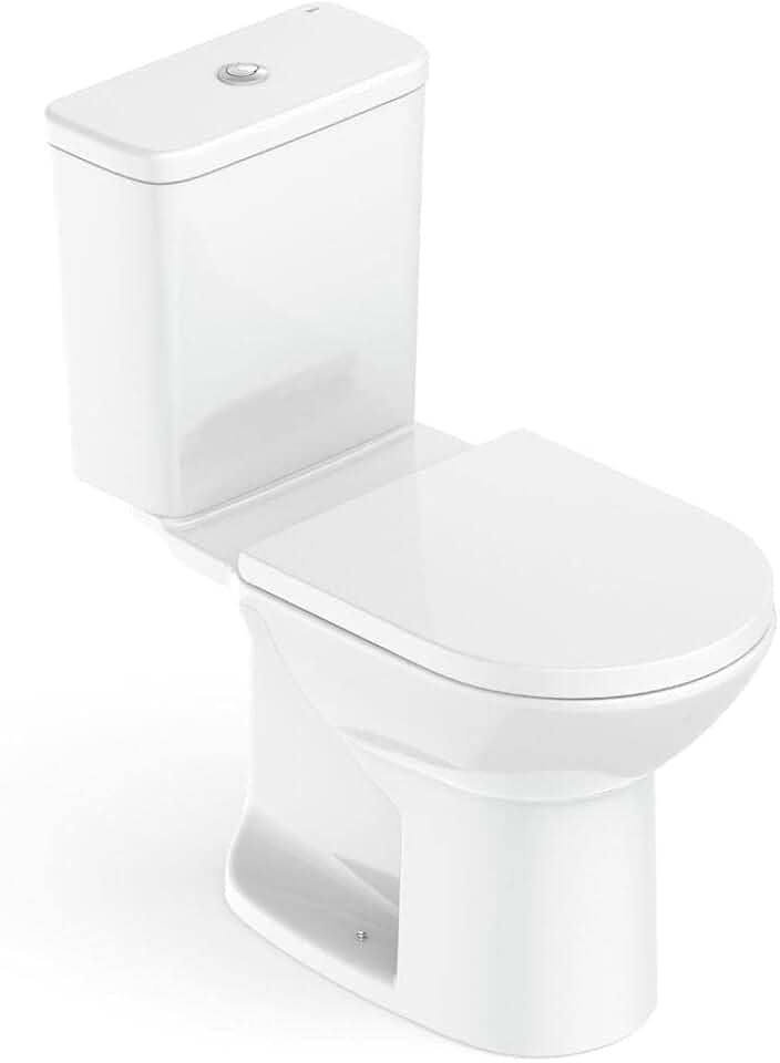 Kit Bacia com Caixa, Assento Polipropileno com Queda Amortecida e Complementos de Instalação Round