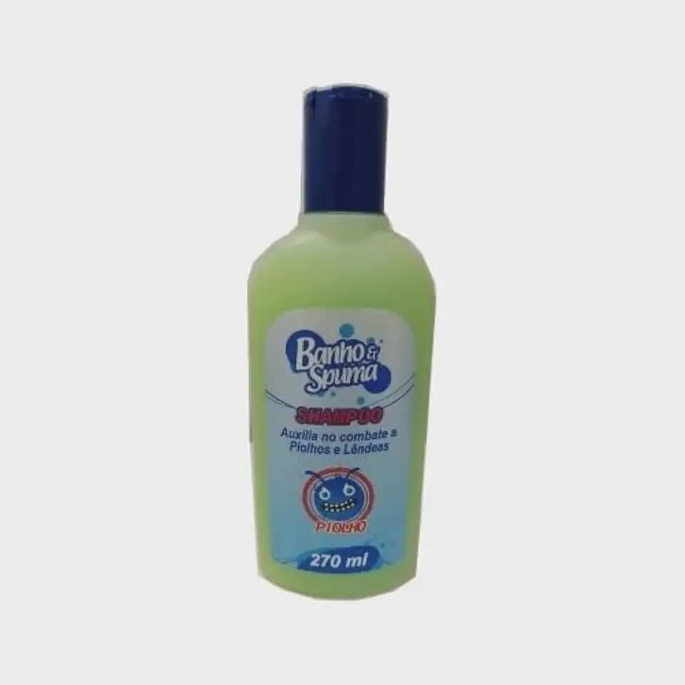 Shampoo Banho e Spuma Mata Piolho e Lêndeas 270ml