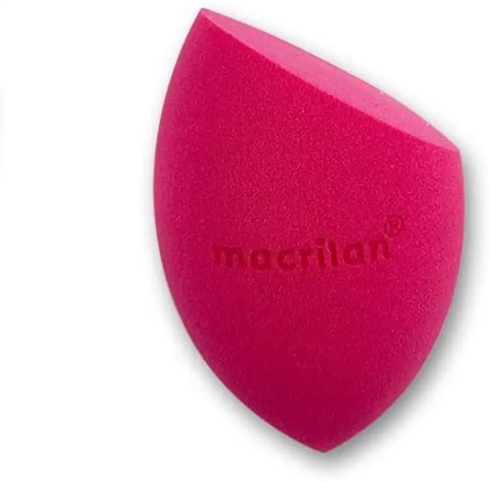 Macrilan Esponja Ep10 Gota Chanfrada Para Maquiagem - Rosa
