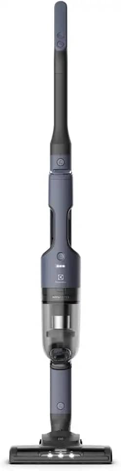 Electrolux Aspirador de Pó vertical portatil bateria Ergorapido 2 em 1 luz frontal LED 30 min escova rotativa aspira escova capacidade 950ml ERG019 Bivolt Azul