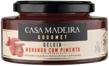 Geleia Tradicional de Morango com Pimenta Casa Madeira 240g