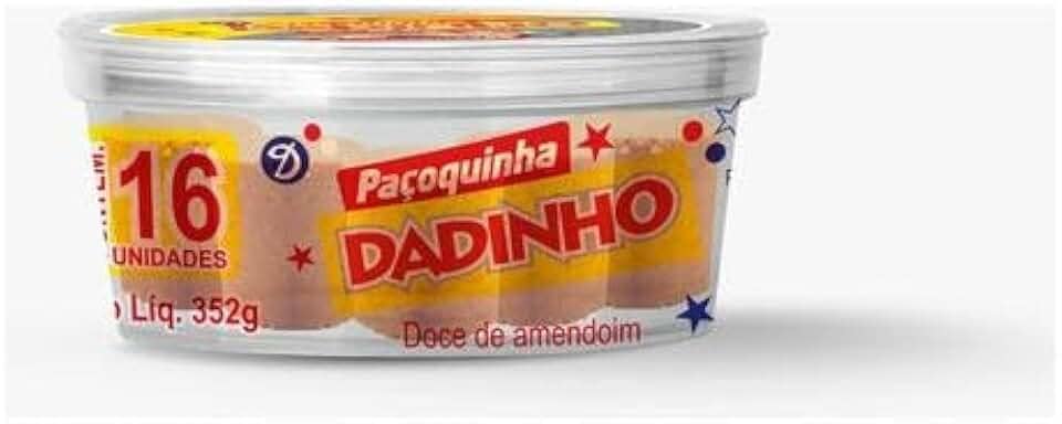 DADINHO PAÇOCA POTE ROLHA 22G 16UN