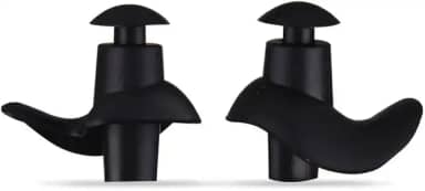 Protetor de Ouvido para Natação em Silicone Flexível, Tampão Auricular - Adulto e Infantil (Preto, Infantil)