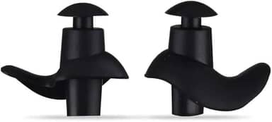 Protetor de Ouvido para Natação em Silicone Flexível, Tampão Auricular - Adulto e Infantil (Preto, Infantil)