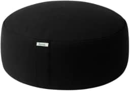 Zenai - Zafu Almofada de Meditação | Ideal para Yoga, Postura e Mindfulness | Enchimento Reciclado e Capa Removível | Suporte Postural Confortável (Preto)