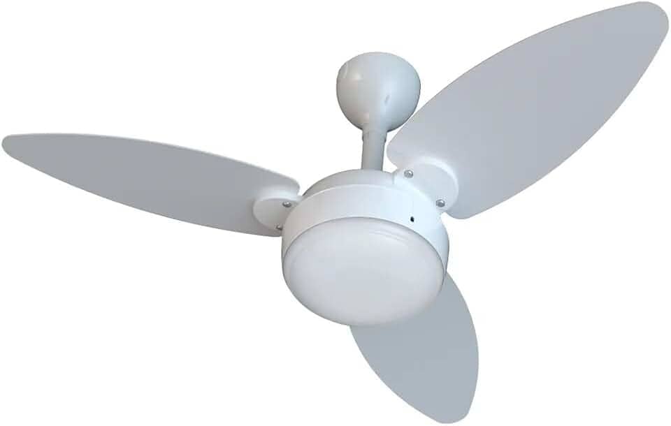 Ventilador de Teto Inverter Ventisol Elluz Branco/Cinza C/2 Lâmpadas Inclusas - Bivolt