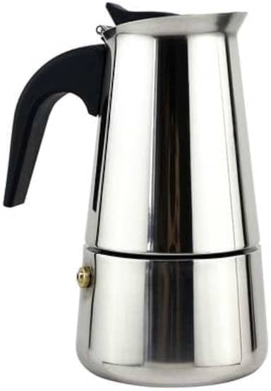 Cafeteira Italiana Inox 9 Xícaras (450ml) – Design Moderno, Café Espresso Tradicional