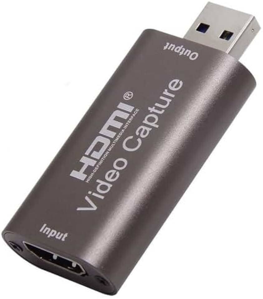 Placa de Captura HDMI USB 3.0, Entrada 4K, Captura 1080p 60fps, para Live Stream e Gravação
