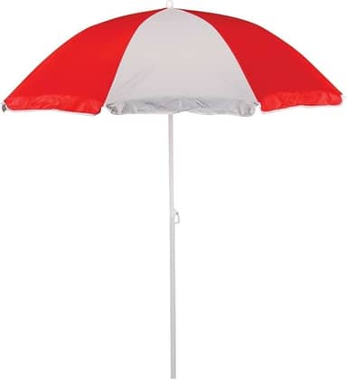 Guarda-Sol 1,80m FPS 70 Proteção Solar | Revestimento Prata | Haste de Aço Carbono | Ideal para Praia, Piscina e Camping | Leve + Sacola de Transporte