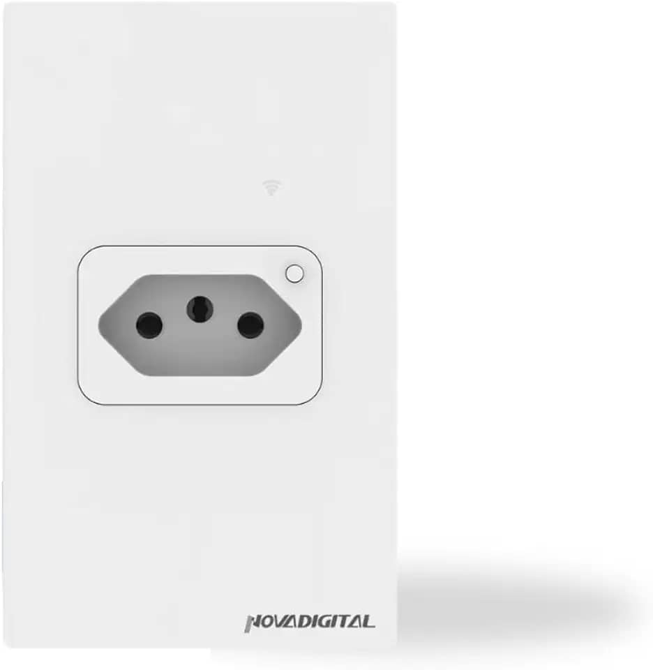 Tomada Inteligente 20A Medidor de consumo elétrico Compatível com Google Home e Alexa da Amazon (Branco)