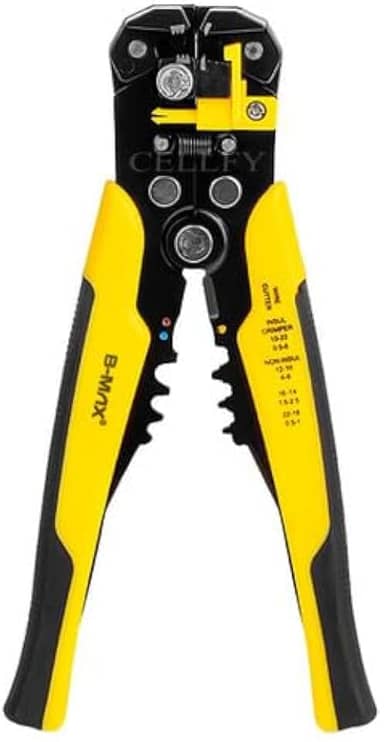 Alicate Profissional Automático 8 Polegadas Decapador, Descascador e Crimpador de Fios, Ferramenta Essencial para Eletricistas, Cortador e Crimpador de Alta Performance!