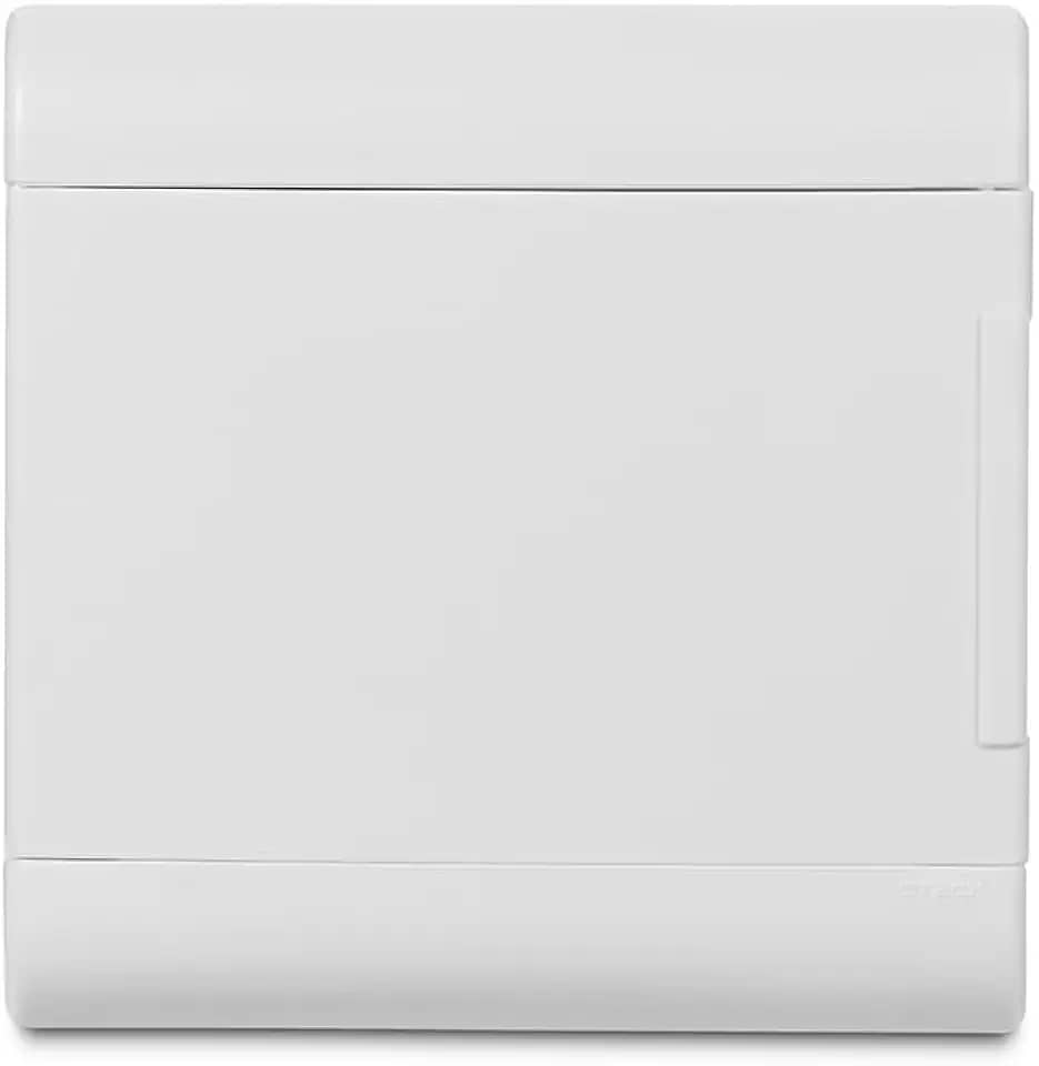 Quadro Embutir Ouro Box 16 Módulos Din Porta Opaca Steck Branco 16 Módulos